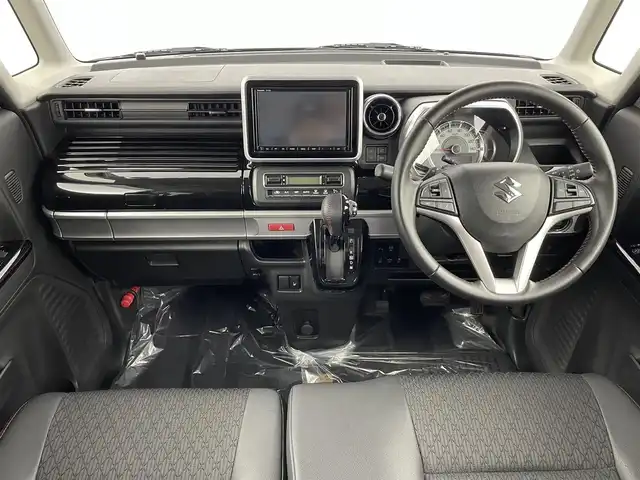 スズキ スペーシア カスタム HYBRID XS ターボ 埼玉県 2018(平30)年 7.2万km ブリスクブルーメタリック/ブラック2トーンルーフ 純正8型ナビ アラウンドビューモニター Bluetooth クルーズコントロール 両側パワースライドドア シートヒーター ハーフレザーシート コーナーセンサー オートハイビーム 前後ドラレコ ETC