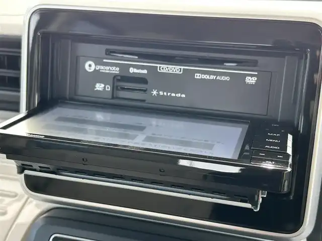 スズキ スペーシア HYBRID X 大阪府 2020(令2)年 2.5万km オフブルーM 社外メモリ－ナビ（strada）　/フルセグTV/CD/DVD/Bluetooth　/両側電動パワースライドドア　/追従型クルーズコントロール　/シートヒーター/ビルトインETC　/前後ドライブレコーダー　/純正フロアマット　/後方コーナーセンサー　