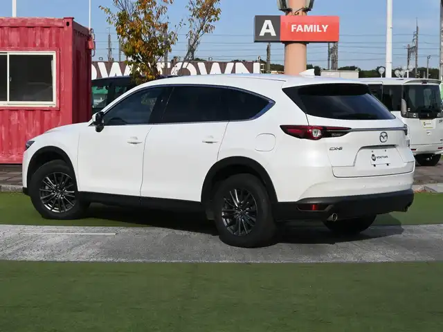マツダ ＣＸ－８ 25S 千葉県 2019(平31)年 5.4万km スノーフレイクホワイトパールマイカ スマートシティブレーキサポート/ブラインドスポットモニター/レーンキープ・アシスト・システム/純正SDナビ/地デジTV/【DVD/CD再生機能　Bluetooth接続】/サイド/バックカメラ/革巻きステアリング/ETC/LEDヘッドライト/ウインカーミラー/コーナーセンサー/純正17インチアルミホイル/サイド/カーテンエアバッグ/アドバンストキーレスエントリー