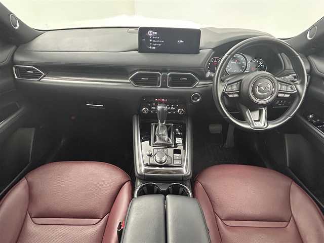マツダ ＣＸ－８ 25S Lパッケージ 岡山県 2021(令3)年 4.5万km ジェットブラックマイカ 純正メーカナビゲーション/（CD/DVD/BT/フルセグTV/USB)/マルチビューカメラ/赤レザーシート/前席パワーシート/D席シートメモリー/シートベンチレーション/ステアリングヒーター/BOSEスピーカー/ヘッドアップディスプレイ/パワーバックドア/ルーフレール/前後ドライブレコーダー/ETC/スペアキー