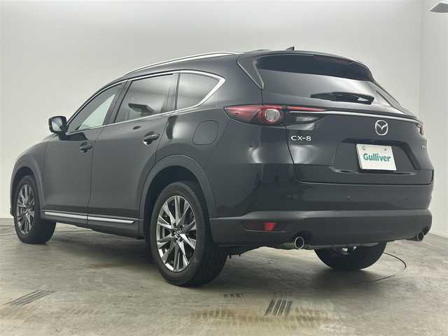 マツダ ＣＸ－８ 25S Lパッケージ 岡山県 2021(令3)年 4.5万km ジェットブラックマイカ 純正メーカナビゲーション/（CD/DVD/BT/フルセグTV/USB)/マルチビューカメラ/赤レザーシート/前席パワーシート/D席シートメモリー/シートベンチレーション/ステアリングヒーター/BOSEスピーカー/ヘッドアップディスプレイ/パワーバックドア/ルーフレール/前後ドライブレコーダー/ETC/スペアキー