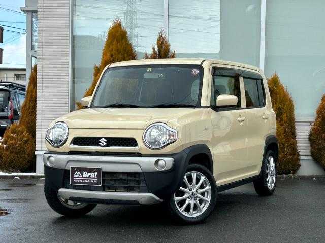 スズキ ハスラー G 岩手県 2016(平28)年 10.5万km シフォンアイボリーM パナソニック製メモリナビ（フルセグ／ＤＶＤ／ＣＤ／ｂｌｕｅｔｏｏｔｈ）　Ｄ席シートヒーター　/アイドリングストップ　/夏タイヤ４本積込　/ドラレコ　/４ＷＤ　/５ＭＴ