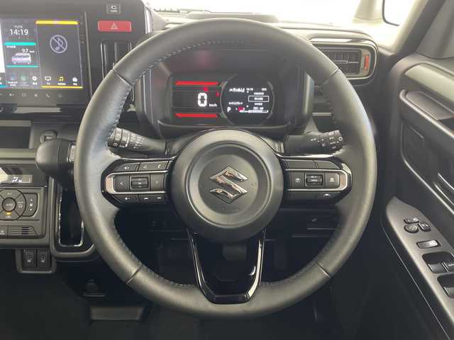 スズキ スペーシア ギア HYBRID XZ 愛知県 2024(令6)年 0.1万km ベージュⅡ 純正ナビ/・Bluetooth/・フルセグテレビ/・USB/HDMI/全方位モニター/シートヒーター/ステアリングヒーター/衝突軽減ブレーキ/レーンキープアシスト/オートマチックハイビーム/前後コーナーセンサー/レーダークルーズコントロール/スマートキー/LEDヘッドライト