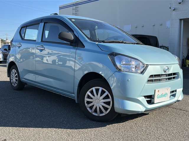 ダイハツ ミラ イース L SAⅢ 秋田県 2019(平31)年 2.5万km スカイブルーメタリック 4WD/ワンオーナー/純正CDデッキ/純正フロアマット/ドアバイザー/スタッドレスタイヤ積込/保証書、取説/スペアキー
