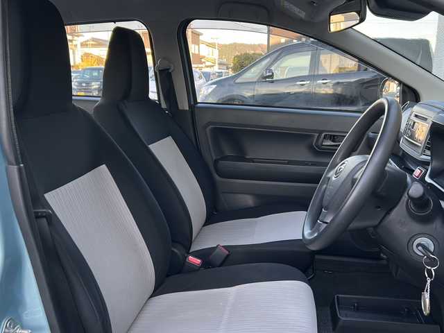 ダイハツ ミラ イース L SAⅢ 秋田県 2019(平31)年 2.5万km スカイブルーメタリック 4WD/ワンオーナー/純正CDデッキ/純正フロアマット/ドアバイザー/スタッドレスタイヤ積込/保証書、取説/スペアキー