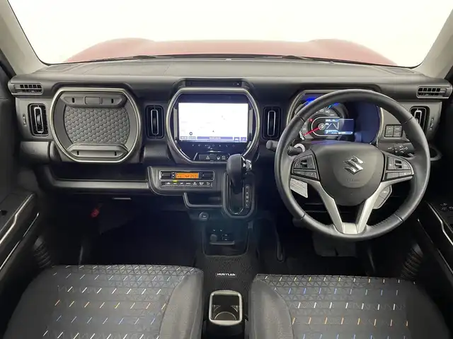 スズキ ハスラー Jスタイル Ⅱ 埼玉県 2024(令6)年 1万km フェニックスレッドパール/ソフトベージュメタリック 純正９インチナビ　全方位モニター　ビルトインＥＴＣ　前後ドライブレコーダー　セーフティサポート　アダプティブクルーズコントロール　シートヒーター　ステアリングスイッチ　オートライト　ＬＥＤライト　ＴＶ