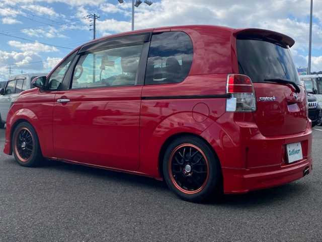 トヨタ スペイド F 兵庫県 2013(平25)年 7.5万km スーパーレッドⅤ 社外9インチフローティングナビ/（AM/FM/BT）/フルセグテレビ/バックカメラ/前後ドライブレコーダー/ドアバイザー/プッシュスタート/片側パワースライドドア/ETC/HIDヘッドライト/モデリスタエアロ/モデリスタマフラー/TANABE車高調