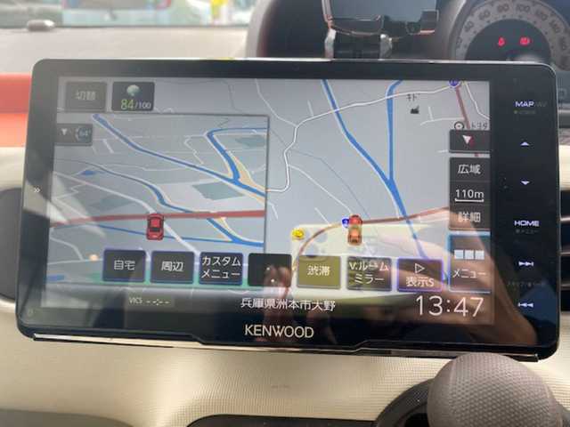 トヨタ スペイド F 兵庫県 2013(平25)年 7.5万km スーパーレッドⅤ 社外9インチフローティングナビ/（AM/FM/BT）/フルセグテレビ/バックカメラ/前後ドライブレコーダー/ドアバイザー/プッシュスタート/片側パワースライドドア/ETC/HIDヘッドライト/モデリスタエアロ/モデリスタマフラー/TANABE車高調