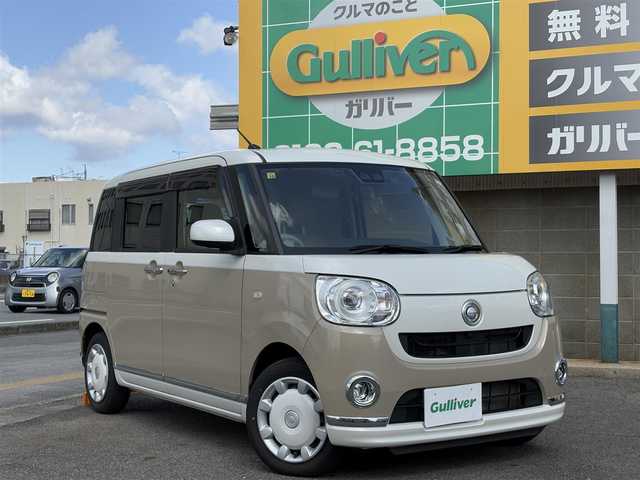 ダイハツ ムーヴ キャンバス G メイクアップ リミテッド　SAⅢ 三重県 2020(令2)年 3.7万km パールホワイトⅢ/ナチュラルベージュマイカメタリック 2トーン ♪ ワンオーナー ♪/スマートアシスト/純正ナビ/　・フルセグ/　・BT/　・USB/　・DVD/　・録音/３６０°カメラ/両側パワースライドドア /LEDヘッドライト/LEDフォグライト/オートハイビーム/スマートキー/プッシュスタート/オートリトラクタブルミラー/ビルトインETC/ステアリングススイッチ