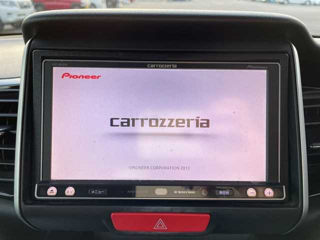 ホンダ Ｎ ＢＯＸ カスタム G ターボ Lパッケージ 道央・札幌 2015(平27)年 8.2万km ブリリアントスポーティブルーメタリック2トーン ＊社外ナビ/＊両側パワースライドドア/＊Bluetoothオーディオ/＊キセノンライト/＊Autoライト/＊ＥＴＣ/＊シートヒーター/＊パドルシフト/＊クルーズコントロール/＊フロアマット/＊盗難防止装置/＊横滑り防止装置/＊パワーステアリング/＊パワーウインドウ