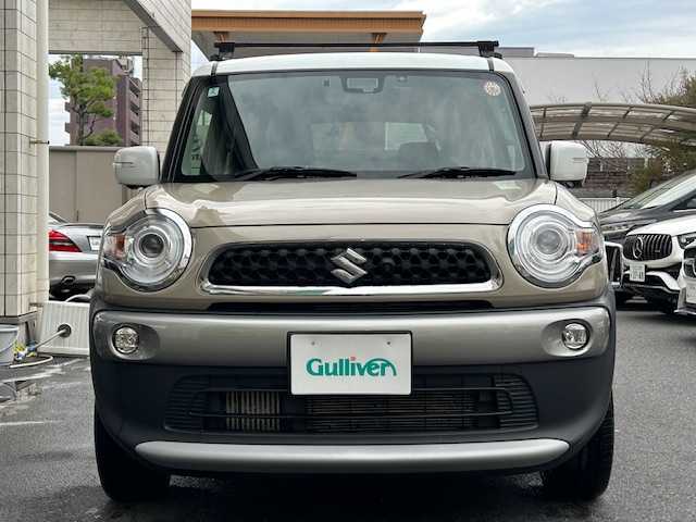 スズキ クロスビー HYBRID MZ 東京都 2020(令2)年 5.4万km キャラバンアイボリーパールメタリック/ホワイト 2トーンルーフ ワンオーナー/セーフティサポート(予防安全技術)/4WD/走行モード(スポーツ/スノー)/純正SDナビ(フルセグTV)/Bluetooth AM FM CD DVD/全方位モニター/クルーズコントロール/デュアルセンサーブレーキサポート/誤発進抑制機能/レーンアシスト/ふらつき警報機能/リアパーキングセンサー/LEDヘッドランプ/オートライト/スマートキー/スペアキー×1/保証書＆取扱説明書