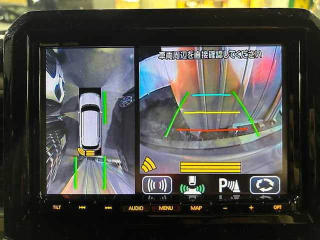 スズキ クロスビー HYBRID MZ 東京都 2020(令2)年 5.4万km キャラバンアイボリーパールメタリック/ホワイト 2トーンルーフ ワンオーナー/セーフティサポート(予防安全技術)/4WD/走行モード(スポーツ/スノー)/純正SDナビ(フルセグTV)/Bluetooth AM FM CD DVD/全方位モニター/クルーズコントロール/デュアルセンサーブレーキサポート/誤発進抑制機能/レーンアシスト/ふらつき警報機能/リアパーキングセンサー/LEDヘッドランプ/オートライト/スマートキー/スペアキー×1/保証書＆取扱説明書