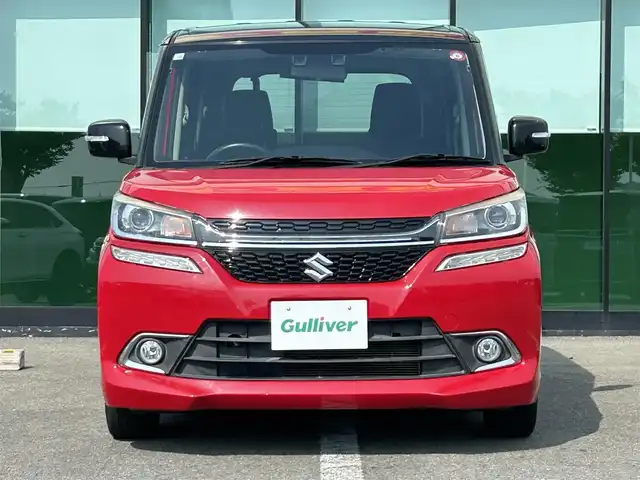 スズキ ソリオ バンディット HV MV Dカメラ ブレーキS 和歌山県 2016(平28)年 4.5万km ファーベントレッド/スーパーブラックパール 純正8インチナビ/フルセグTV/Bluetooth/CD/DVD/USB/バックカメラ/ETC/TVキャンセラー/デュアルカメラブレーキサポート/車線逸脱防止機能/クルーズコントロール/左側パワースライドドア/運転席シートヒーター/アイドリングストップ/ステアリングスイッチ/リアドアサンシェード/シートバックテーブル/LEDヘッドライト/フォグランプ/オートライト/純正15インチAW/プッシュスタート/スマートキー