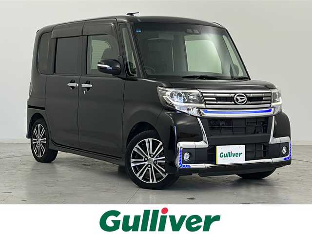 ダイハツ タント カスタム RS トップED SA Ⅲ 宮城県 2017(平29)年 4.4万km ブラックマイカメタリック スマートアシストIII/・衝突回避支援/・車線逸脱警報/・オートマチックハイビーム/・コーナーセンサー/両側パワースライドドア/ハーフレザーシート/運転席シートヒーター/パイオニア製カーオーディオ/・CD.AUX/LEDヘッドライト/LEDフォグランプ/横滑り防止機能/アイドリングストップ/革巻きステアリング/ステアリングスイッチ/プッシュスタート/スマートキー/スペアキー/純正フロアマット/純正15インチアルミホイール