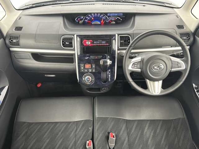 ダイハツ タント カスタム RS トップED SA Ⅲ 宮城県 2017(平29)年 4.4万km ブラックマイカメタリック スマートアシストIII/・衝突回避支援/・車線逸脱警報/・オートマチックハイビーム/・コーナーセンサー/両側パワースライドドア/ハーフレザーシート/運転席シートヒーター/パイオニア製カーオーディオ/・CD.AUX/LEDヘッドライト/LEDフォグランプ/横滑り防止機能/アイドリングストップ/革巻きステアリング/ステアリングスイッチ/プッシュスタート/スマートキー/スペアキー/純正フロアマット/純正15インチアルミホイール