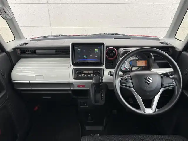 スズキ スペーシア HYBRID X 茨城県 2018(平30)年 3万km フェニックスレッドパール 純正８インチナビ/フルセグTV/Bluetooth接続/DVD再生機能/全方位カメラ/両側パワースライド/シートヒーター/アイドリングストップ/ヘッドアップディスプレイ/セーフティサポート/純正フロアマット/ETC/衝突軽減システム/スペアキー