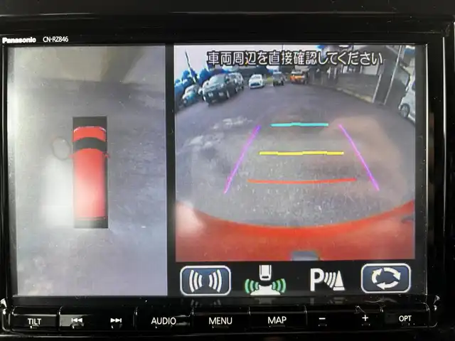 スズキ スペーシア HYBRID X 茨城県 2018(平30)年 3万km フェニックスレッドパール 純正８インチナビ/フルセグTV/Bluetooth接続/DVD再生機能/全方位カメラ/両側パワースライド/シートヒーター/アイドリングストップ/ヘッドアップディスプレイ/セーフティサポート/純正フロアマット/ETC/衝突軽減システム/スペアキー