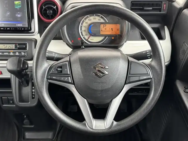 スズキ スペーシア HYBRID X 茨城県 2018(平30)年 3万km フェニックスレッドパール 純正８インチナビ/フルセグTV/Bluetooth接続/DVD再生機能/全方位カメラ/両側パワースライド/シートヒーター/アイドリングストップ/ヘッドアップディスプレイ/セーフティサポート/純正フロアマット/ETC/衝突軽減システム/スペアキー