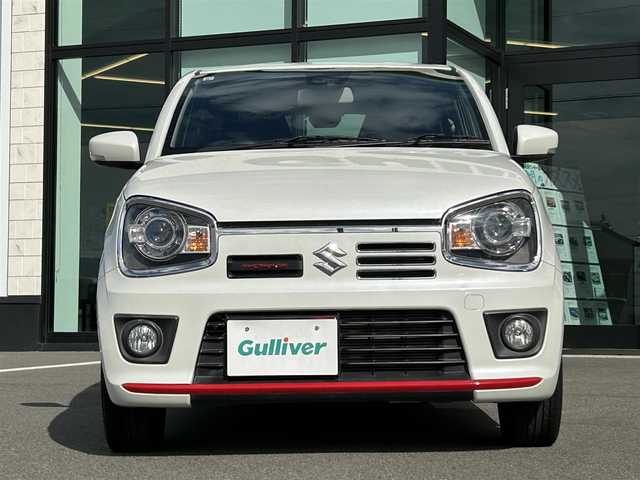 スズキ アルト ワークス 愛媛県 2019(令1)年 1.5万km ピュアホワイトP 社外7インチナビ（Bluetooth/フルセグTV/DVD再生）/前席純正レカロシート/ETC/純正エアロパーツ/パドルシフト/ステアリングスイッチ/社外フロアマット/純正アルミホイール/ウィンカーミラー/後方コーナーセンサー/フットイルミネーション/フォグランプ/スマートキー×2