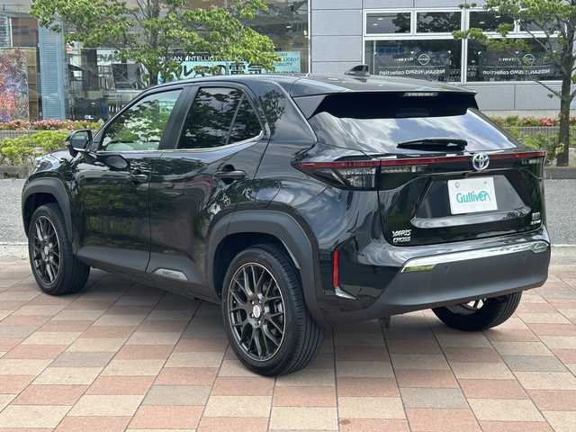 トヨタ ヤリスクロス ハイブリッド Z 福島県 2021(令3)年 5万km ブラックマイカ ワンオーナー/4WD/純正メモリナビ/「USB/BT/MiraCast」/電動リアゲート/純正アルミホイール＋スタッドレスタイヤセット車載/レーダークルーズコントロール/ハーフレザーシート/運転席・助手席シートヒーター/ビルトインETC/バックカメラ/ステアリングスイッチ/オートLEDヘッドライト/フォグランプ/オートマチックハイビーム/ヘッドライトレベライザー/純正フロアマット/ヒルスタートアシスト/横滑り防止装置