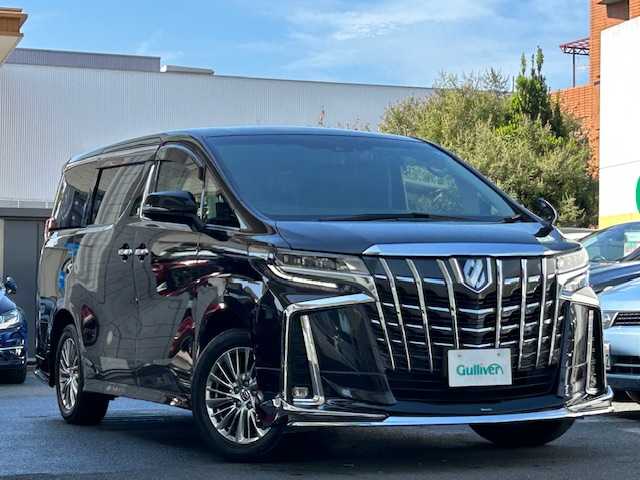 トヨタ アルファードハイブリット SR Cパッケージ 東京都 2021(令3)年 2.2万km スパークリングブラックパールクリスタルシャイン 純正SDナビ・フルセグTV/純正12.1インチフリップダウンモニター/CD・DVD・Bluetooth・ミラキャスト/黒革シート/前席エアシート・ヒーター/ステアリングヒーター/両側パワースライドドア/パワーバックドア/デジタルインナーミラー/セーフティセンス/プリクラッシュセーフティ/レーダークルーズコントロール/レーントレーシングアシスト/アダプティブハイビームシステム/パーキングサポートブレーキ/OPブラインドスポットモニター/AC100V1500W/前方ドライブレコーダー/ビルトインETC/3眼LEDヘッドランプ/LEDフォグランプ/純正17インチアルミ/モデリスタエアロ