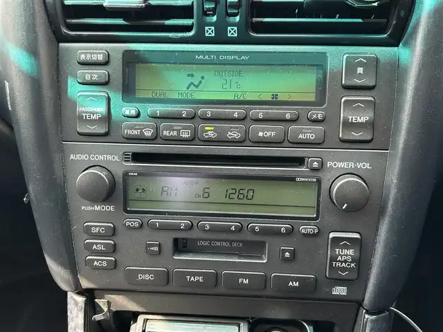 トヨタ アリスト S300 ベルテックエディション 宮城県 1999(平11)年 9万km シルバーM クルコン//純正オーディオ（ＡＭ、ＦＭ、ＣＤ、テープ）//純正マット//リモコンキー//前席パワーシート//社外ＡＷ//オートライト
