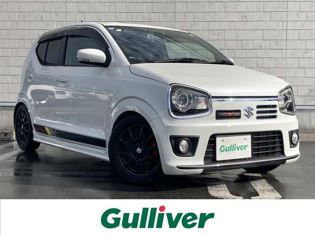 スズキ アルト ワークス 静岡県 2017(平29)年 3.7万km ピュアホワイトP 社外7V型ナビ(AVIC-RZ900)/　AM FM CD DVD Bluetooth SD/フルセグTV/ビルトインETC/前後方ドライブレコーダー/LEDオートヘッドランプ/CUSCOタワーバー/ターボ/純正15インチアルミホイール/スマートキー2本/5速MT/RECAROスポーツシート/社外マフラー/車高調