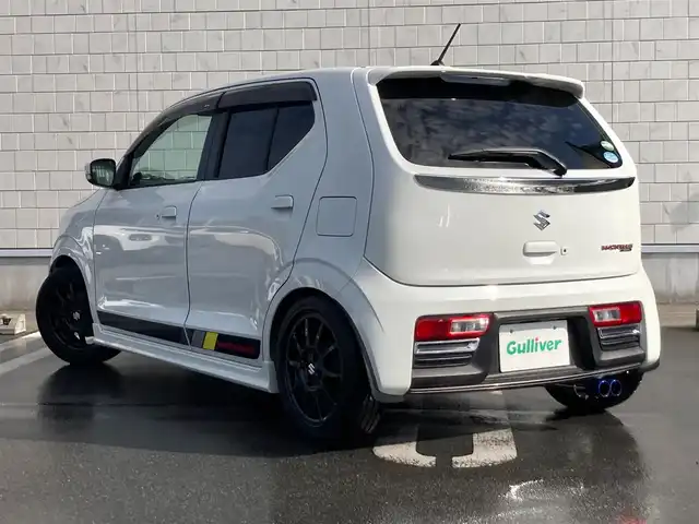 スズキ アルト ワークス 静岡県 2017(平29)年 3.7万km ピュアホワイトP 社外7V型ナビ(AVIC-RZ900)/　AM FM CD DVD Bluetooth SD/フルセグTV/ビルトインETC/前後方ドライブレコーダー/LEDオートヘッドランプ/CUSCOタワーバー/ターボ/純正15インチアルミホイール/スマートキー2本/5速MT/RECAROスポーツシート/社外マフラー/車高調