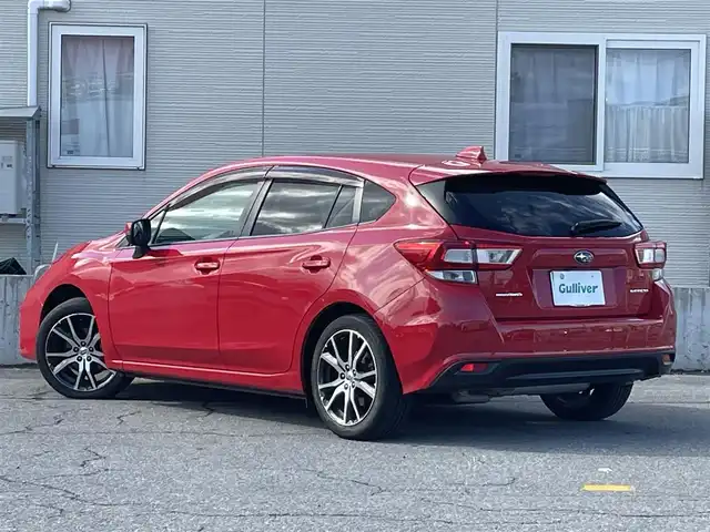 スバル インプレッサ スポーツ 2．0i－L アイサイト 青森県 2017(平29)年 3.7万km ピュアレッド ワンオーナー/4WD/アイサイト/社外ナビ/【AM/FM/CD/DVD/SD/BT】/フルセグTV/バックカメラ/クルーズコントロール/レーンキープアシスト/ブラインドスポットモニター/横滑り防止/コーナーセンサー/アイドリングストップ/パドルシフト/オートライト/フォグランプ/純正AWスタッドレスタイヤ取付/取扱説明書/保証書