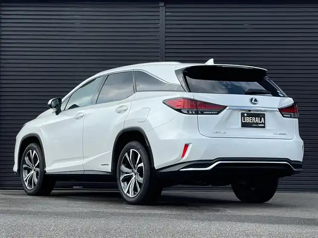 レクサス ＲＸ 450hL 山梨県 2020(令2)年 4.2万km ソニッククォーツ ７人乗/SR /茶革 /リアエンター/三眼　/ACC/純正メモリナビ/ＢＴ/フルセグ/ＢＤ/全周囲カメラ/Ｐシート/シートＨ/ベンチレーション/電動リアＧ/ＨＵＤ/ステアリングＨ/ＢＳＡ/ＬＫＡ/フットＯ/Ａハイビーム