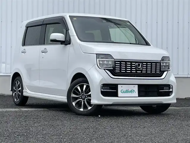 ホンダ Ｎ ＷＧＮ カスタム L ホンダセンシング 熊本県 2020(令2)年 4.5万km プレミアムホワイトパール 社外ナビ/・ＡＭ／ＦＭ／ＣＤ／ＤＶＤ／ＳＤ／ＢＴ／フルセグＴＶ/・バックカメラ/ホンダセンシング/・衝突軽減ブレーキ/・レーンキープアシスト/・先行車発進お知らせ/・標識認識機能/D席シートヒーター/ビルトインＥＴＣ/ステアリングリモコン/前後ドライブレコーダー/電子パーキング/ＬＥＤヘッドライト/オートライト/フォグランプ/ヘッドライトレベライザー/スマートキー/プッシュスタート/純正フロアマット/純正ドアバイザー/純正アルミホイール