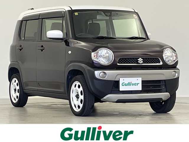 スズキ ハスラー G 岐阜県 2018(平30)年 7.6万km ムーンライトバイオレットパールメタリック/ホワイト2トーンルーフ 純正ナビ(KXM-E503W)/AM/FM/Bluetooth/SD/フルセグTV/衝突軽減ブレーキ/シートヒーター/ドライブレコーダー/ETC/純正ドアバイザー/純正フロアマット/スマートキー/プッシュスタート/USB端子/オートレベライザー/ハロゲンライト