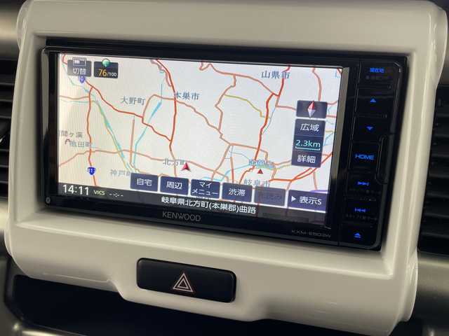 スズキ ハスラー G 岐阜県 2018(平30)年 7.6万km ムーンライトバイオレットパールメタリック/ホワイト2トーンルーフ 純正ナビ(KXM-E503W)/AM/FM/Bluetooth/SD/フルセグTV/衝突軽減ブレーキ/シートヒーター/ドライブレコーダー/ETC/純正ドアバイザー/純正フロアマット/スマートキー/プッシュスタート/USB端子/オートレベライザー/ハロゲンライト