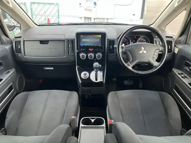 三菱 デリカＤ：５ D－Power package 道南・函館 2016(平28)年 5.5万km ダイヤモンドブラックマイカ /純正ナビ//フルセグTV//バックカメラ//ドライブレコーダー前後//ETC//オートクルーズコントロール//両側パワースライドドア//前席シートヒーター//ルーフラック//リアラダー//パドルシフト//HIDヘッドライト//オートライト//スマートキー