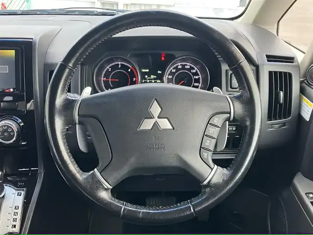 三菱 デリカＤ：５ D－Power package 道南・函館 2016(平28)年 5.5万km ダイヤモンドブラックマイカ /純正ナビ//フルセグTV//バックカメラ//ドライブレコーダー前後//ETC//オートクルーズコントロール//両側パワースライドドア//前席シートヒーター//ルーフラック//リアラダー//パドルシフト//HIDヘッドライト//オートライト//スマートキー