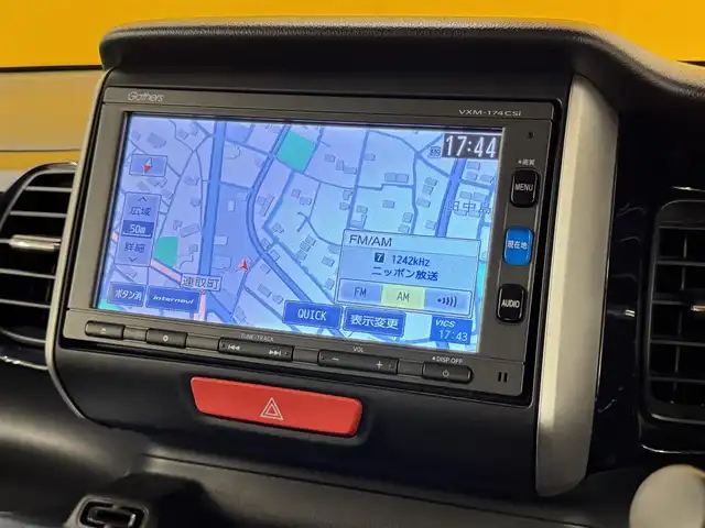 ホンダ Ｎ ＢＯＸ カスタム G ターボSSパッケージ 群馬県 2017(平29)年 7.5万km ブリティッシュグリーンP ホンダセンシング/・衝突軽減ブレーキ/・クルーズコントロール/・オートライト/純正7インチナビ/・AM/FM/ワンセグTV/・CD/Bluetooth/USB/両側電動スライドドア/バックカメラ/前席シートヒーター/HIDヘッドライト/LEDフォグランプ/パドルシフト/ETC/純正フロアマット/スマートキー/プッシュスタート