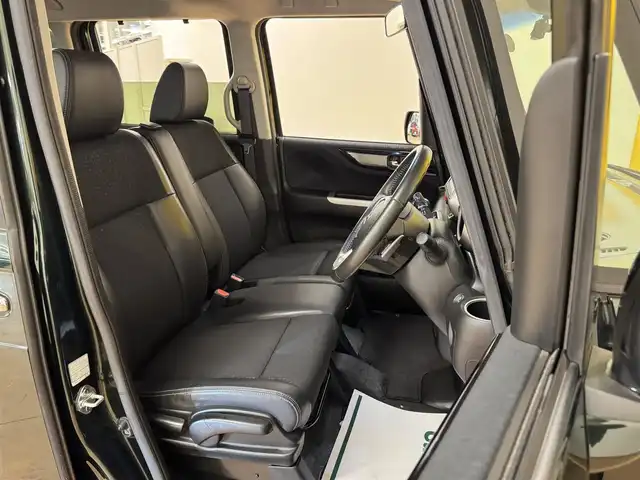 ホンダ Ｎ ＢＯＸ カスタム G ターボSSパッケージ 群馬県 2017(平29)年 7.5万km ブリティッシュグリーンP ホンダセンシング/・衝突軽減ブレーキ/・クルーズコントロール/・オートライト/純正7インチナビ/・AM/FM/ワンセグTV/・CD/Bluetooth/USB/両側電動スライドドア/バックカメラ/前席シートヒーター/HIDヘッドライト/LEDフォグランプ/パドルシフト/ETC/純正フロアマット/スマートキー/プッシュスタート