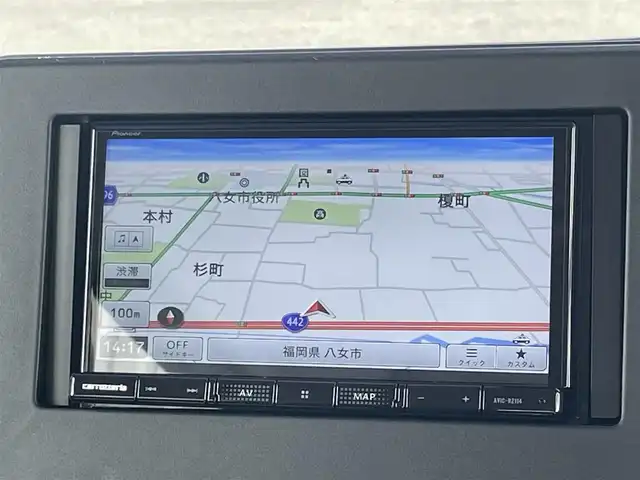 三菱 デリカミニ G プレミアム 福岡県 2023(令5)年 1.2万km アメジストブラック/シルキーホワイト マイパイロット/社外ナビ（ＡＶＩＣ－ＲＺ１１４）/マルチアラウンドモニター/衝突被害軽減ブレーキ/デジタルインナーミラー/ハンズフリー両側パワースライドドア/クリアランスソナー/ステアリングヒーター/前席シートヒーター/ルーフレール/ＥＴＣ/スマートキー/プッシュスタート/レーダークルーズコントロール