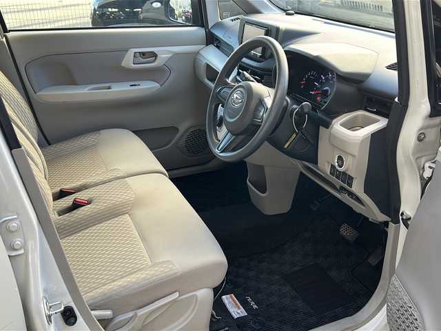 ダイハツ ムーヴ X SA 広島県 2014(平26)年 5.9万km パールホワイトⅢ 社外ナビ【AVIC-RZ86】/(CD/DVD/MSV/BT/SD)/衝突軽減/横滑り防止/ヘッドライトレベライザー/オートライト/スマートキー/プッシュスタート/スペアキー/ETC/ドアバイザー/リアセンサー/純正フロアマット/電格ミラー