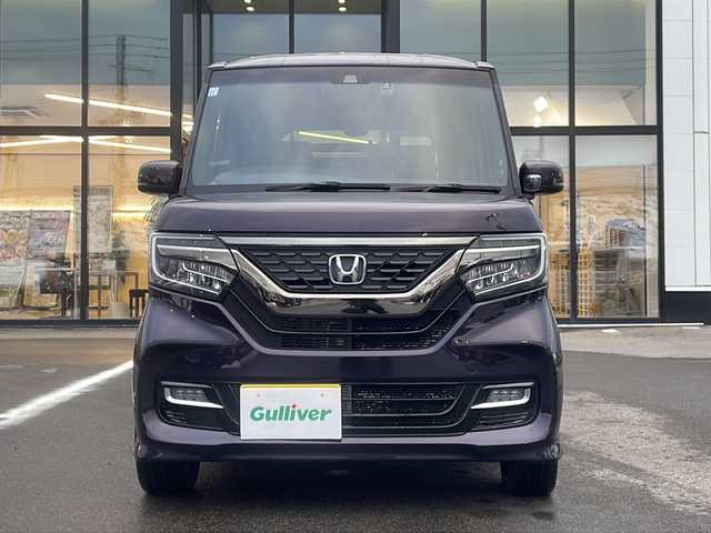 ホンダ Ｎ ＢＯＸ カスタム G L ターボ ホンダセンシング 青森県 2017(平29)年 7.8万km プレミアムベルベットパープル・パール ・4WD/・純正OPナビ/・バックカメラ/・フルセグ/CD/DVD/BT/・社外フリップダウンモニター/・両側パワースライドドア/・衝突軽減ブレーキ/・レーンキープアシスト/・追従型クルーズコントロール/・電子式パーキングブレーキ/・D＋N席シートヒーター/・オートマチックハイビーム/・パドルシフト/・純正ドライブレコーダー/・純正ETC/・社外AW冬タイヤ積込/・純正AW15インチ/・保証書・取説