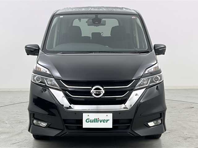 日産 セレナ ハイウェイスターVセレクションⅡ 宮城県 2017(平29)年 6.2万km ダイヤモンドブラック 禁煙車/プロパイロット/エマージェンシーブレーキ/車線逸脱警報/アラウンドビューモニター/パーキングアシスト/純正フリップダウンモニター/純正9インチナビ/・CD.DVD.SD.BT/フルセグTV/両側パワースライドドア/純正ドライブレコーダー（F）/ビルトインETC/アイドリングストップ/横滑り防止装置/LEDヘッドライト/フォグランプ/プッシュスタート/スマートキー/電動パーキングブレーキ/オートホールド/純正16インチアルミホイール/純正フロアマット/後席ロールサンシェード/シートバックテーブル