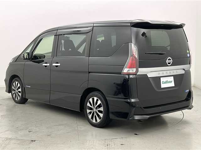 日産 セレナ ハイウェイスターVセレクションⅡ 宮城県 2017(平29)年 6.2万km ダイヤモンドブラック 禁煙車/プロパイロット/エマージェンシーブレーキ/車線逸脱警報/アラウンドビューモニター/パーキングアシスト/純正フリップダウンモニター/純正9インチナビ/・CD.DVD.SD.BT/フルセグTV/両側パワースライドドア/純正ドライブレコーダー（F）/ビルトインETC/アイドリングストップ/横滑り防止装置/LEDヘッドライト/フォグランプ/プッシュスタート/スマートキー/電動パーキングブレーキ/オートホールド/純正16インチアルミホイール/純正フロアマット/後席ロールサンシェード/シートバックテーブル