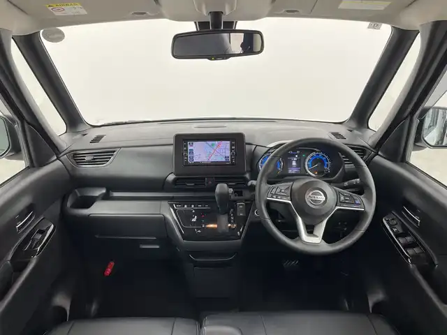 日産 ルークス HWS Gターボ プロパイロットED 群馬県 2021(令3)年 2.6万km チタニウムグレーM/シルキーホワイト 純正ナビ　全周囲カメラ　アダプティブクルーズコントロール　両側電動スライドドア　アイドリングストップ　レザーステアリング　衝突被害軽減ブレーキ　レーンキープアシスト　電動サイドブレーキ　禁煙車