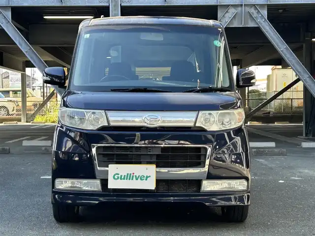 ダイハツ タント カスタム Vセレクションターボ 静岡県 2009(平21)年 9.1万km ミスティックブルーマイカアロワナ ウィンカーミラー/フォグランプ