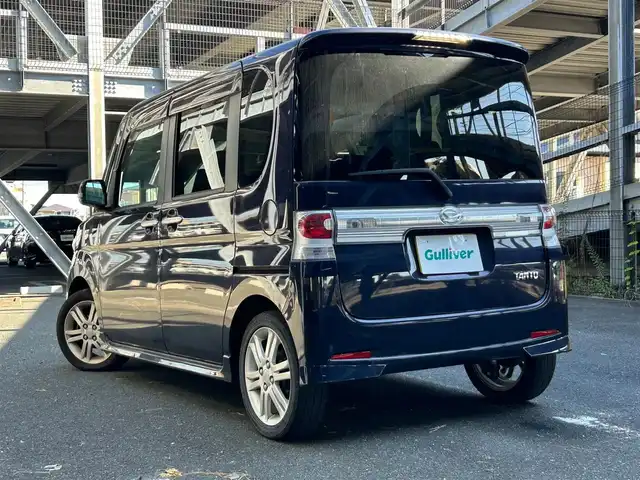 ダイハツ タント カスタム Vセレクションターボ 静岡県 2009(平21)年 9.1万km ミスティックブルーマイカアロワナ ウィンカーミラー/フォグランプ