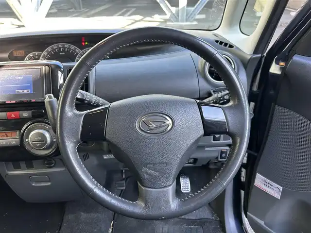 ダイハツ タント カスタム Vセレクションターボ 静岡県 2009(平21)年 9.1万km ミスティックブルーマイカアロワナ ウィンカーミラー/フォグランプ