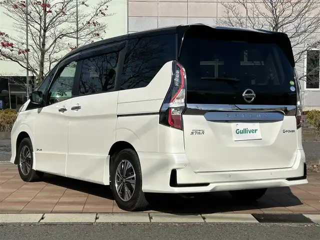 日産 セレナ e－パワー ハイウェイスター 福島県 2020(令2)年 1.1万km ブリリアントホワイトパール 2トーン ワンオーナー/純正ナビゲーション/バックカメラ/フルセグTV/両側スライドドア/クルーズコントロール/エマージェンシーブレーキ/車線逸脱警報（LDW）/車線逸脱防止支援（LDP）/後側方車両検知警報（BSW）/後側方衝突防止支援（BSI）/オートヘッドライト/フォグライト/ドアバイザー/フロアマット/クリアランスソナー/純正ナビ連動ドライブレコーダー/ETC