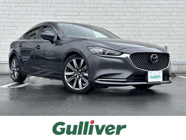 マツダ アテンザ セダン XD Lパッケージ 静岡県 2019(令1)年 5.8万km マシーングレープレミアムM i-ACTIVSENSE/純正SDナビ/　FM AM CD DVD Bluetooth AUX/フルセグTV/ETC/前後ドライブレコーダー/LEDオートヘッドライト/レーダークルーズコントロール/パワーシート(前席)/全席シートヒーター/シートベンチレーション/ヘッドアップディスプレイ/純正19インチアルミホイール/リアサンシェード/ワンオーナー/BOSEプレミアムサウンド/ブラウンレザーシート/アラウンドビューモニター