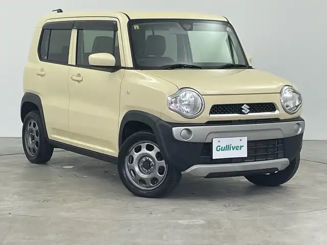 スズキ ハスラー G 三重県 2018(平30)年 4.6万km シフォンアイボリーM /禁煙車//7インチディスプレイオーディオ/　Bluetooth/Apple CarPlay/Android Auto//シートヒーター//プッシュスタート//スマートキー//アイドリングストップ//衝突軽減ブレーキシステム//純正アルミホイール//ライトレベライザー//コーナーセンサー
