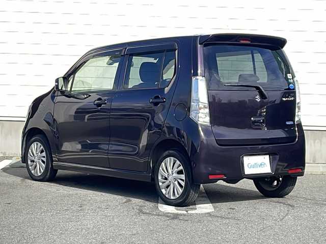 スズキ ワゴンＲ FZ 山形県 2014(平26)年 4.3万km ミステリアスバイオレットパール 4WD/社外メモリナビ【AVIC-RZ222】/（ワンセグCD/SD）/衝突軽減ブレーキ/アイドリングストップ/シートヒーター/革巻きステアリング/コーナーセンサー/ウィンカーミラー/フロアマット/ドアバイザー/スマートキー/プッシュスタート